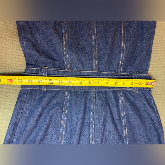 MICAS Denim Button-Front Maxi Dress Size Large New With Tag - Picture 5 of 8